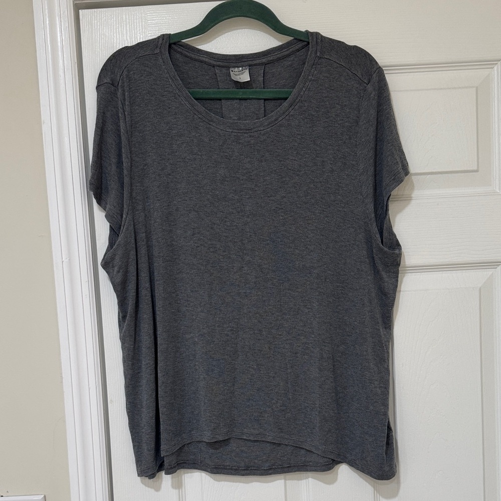 Athleta With Ease Tee-Ribbed; Size L